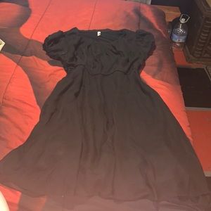 Black, silk dress, size XL